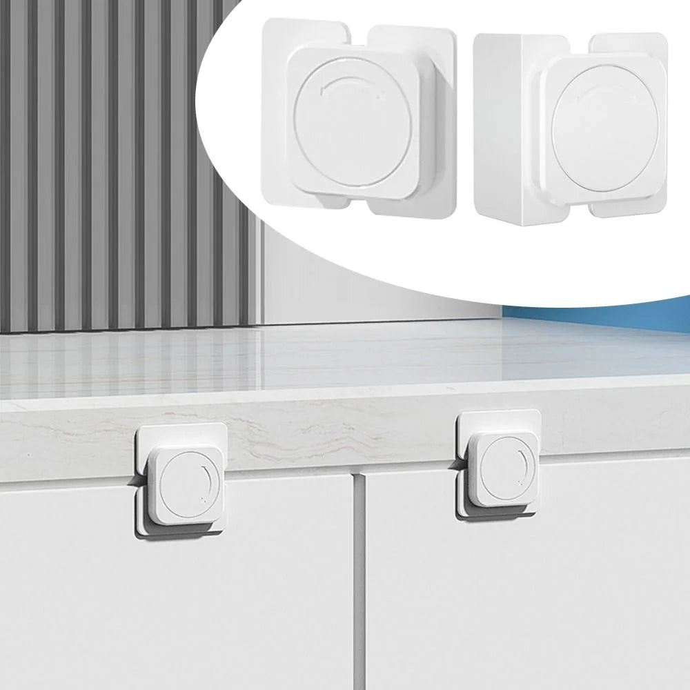 how to open child lock cabinet door